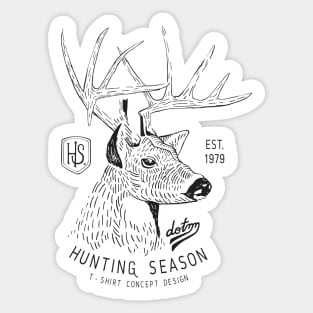 hunting season - deer hunting Sticker